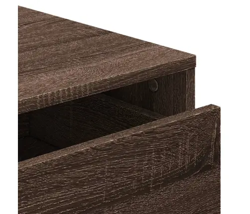 Nurga Kummut, Pruun Tamm, 60X41X58 cm Tehispuit