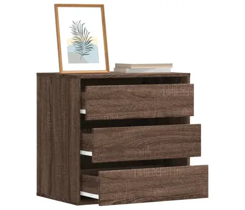 Nurga Kummut, Pruun Tamm, 60X41X58 cm Tehispuit