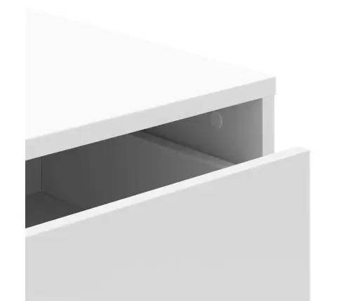 Atvilktņu Skapītis, Balts, 80X41X58 Cm, Inženierijas Koks Vidaxl