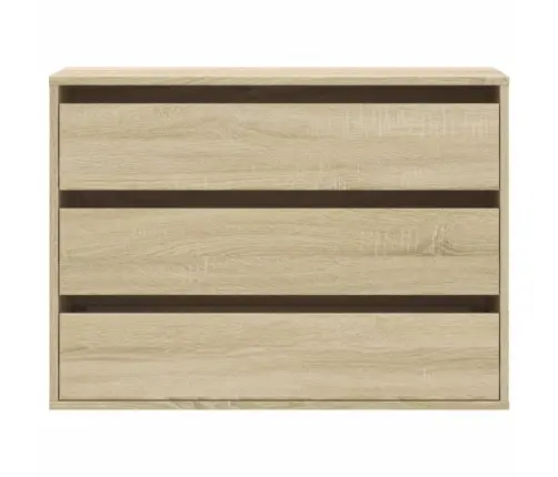 Atvilktņu Skapītis, Ozola Krāsa, 80X41X58 Cm, Inženierijas Koks Vidaxl