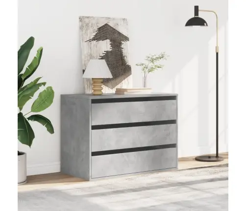 Nurga Kummut, Betoonhall, 80X41X58 cm Tehispuit