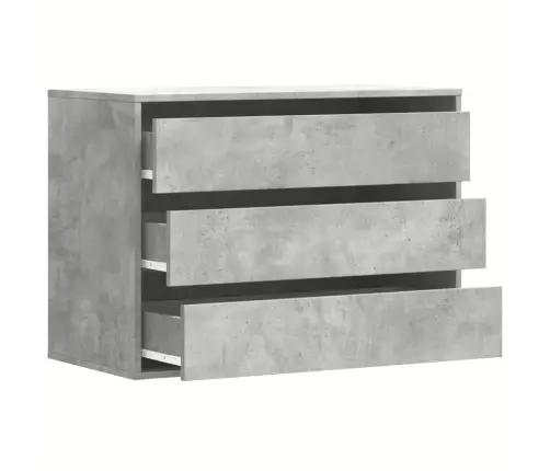 Nurga Kummut, Betoonhall, 80X41X58 cm Tehispuit