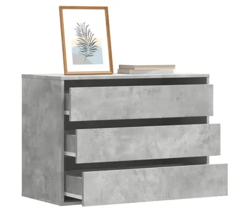 Nurga Kummut, Betoonhall, 80X41X58 cm Tehispuit