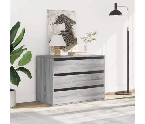 Nurga Kummut, Hall Sonoma Tamm, 80X41X58 cm Tehispuit