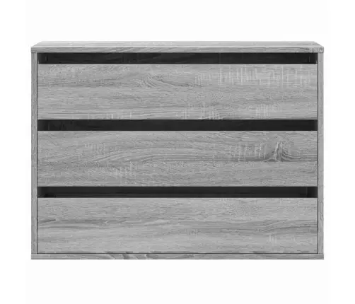 Nurga Kummut, Hall Sonoma Tamm, 80X41X58 cm Tehispuit