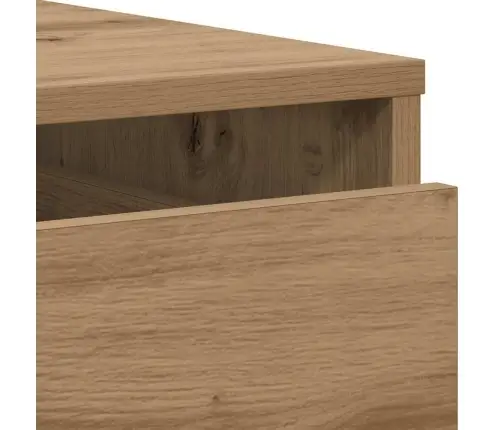 Atvilktņu Skapītis, Ozolkoka, 80X41X58 Cm, Inženierijas Koks Vidaxl