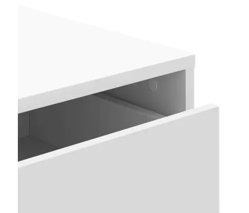 Nurga Kummut, Valge, 40X41X76 cm Tehispuit