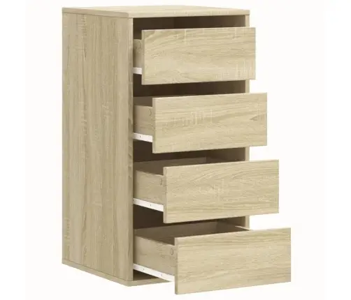 Nurga Kummut, Sonoma Tamm, 40X41X76 cm Tehispuit