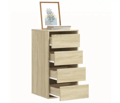 Nurga Kummut, Sonoma Tamm, 40X41X76 cm Tehispuit