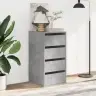 Atvilktņu Skapītis, Betona Pelēks,40X41X76Cm, Inženierijas Koks Vidaxl