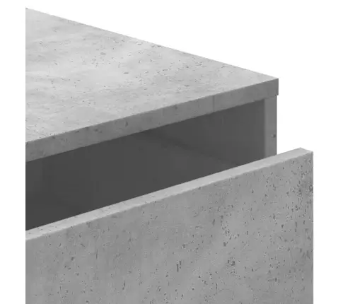 Atvilktņu Skapītis, Betona Pelēks,40X41X76Cm, Inženierijas Koks Vidaxl