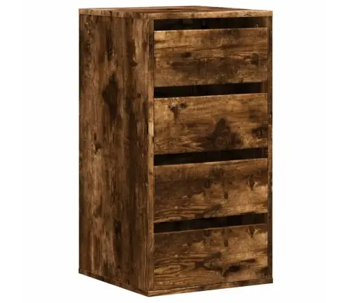 Atvilktņu Skapītis, Ozolkoka, 40X41X76 Cm, Inženierijas Koks Vidaxl