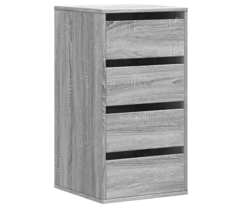 Kampinė Komoda Su Stalčiais, Pilka, 40X41X76cm Mediena