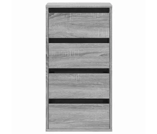 Kampinė Komoda Su Stalčiais, Pilka, 40X41X76cm Mediena