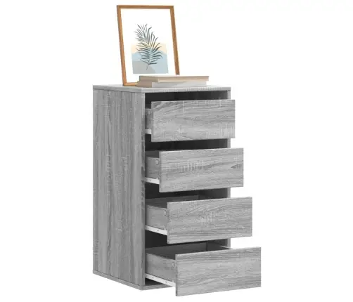 Kampinė Komoda Su Stalčiais, Pilka, 40X41X76cm Mediena