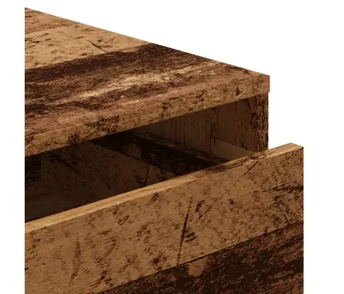 Atvilktņu Skapītis, Veca Koka Krāsā, 40X41X76 Cm, Koks Vidaxl