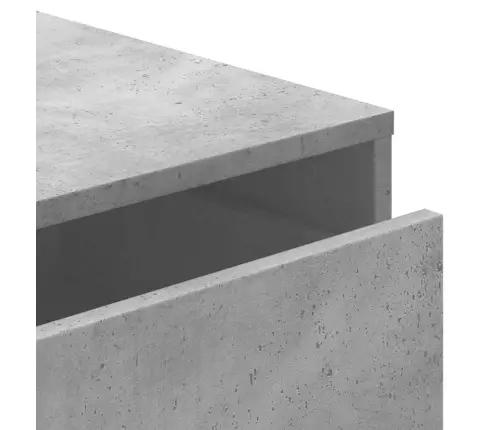 Atvilktņu Skapītis, Betona Pelēks,60X41X76Cm, Inženierijas Koks Vidaxl