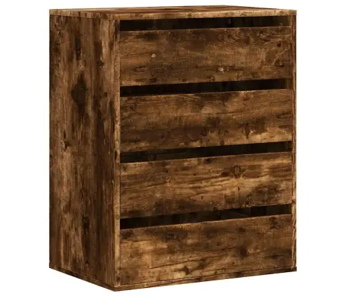 Nurga Kummut, Suitsutatud Tamm, 60 X 41 X 76 cm Tehispuit