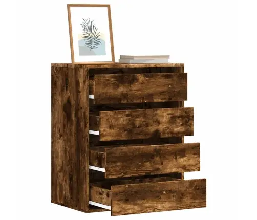 Nurga Kummut, Suitsutatud Tamm, 60 X 41 X 76 cm Tehispuit