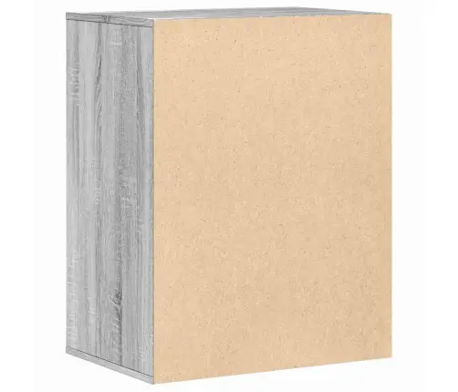 Atvilktņu Skapītis, Pelēka Koka, 60X41X76 Cm, Inženierijas Koks Vidaxl