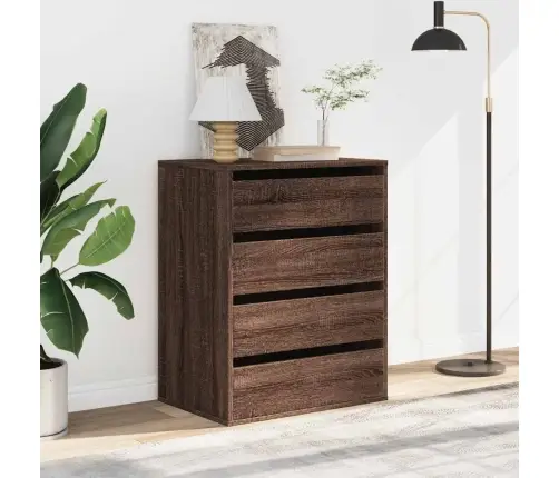 Kampinė Komoda Su Stalčiais, Ruda, 60X41X76cm Mediena