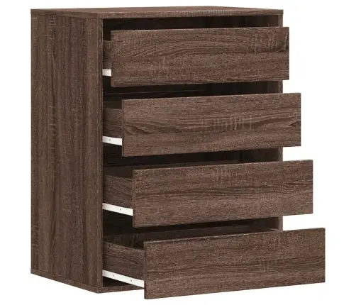 Kampinė Komoda Su Stalčiais, Ruda, 60X41X76cm Mediena