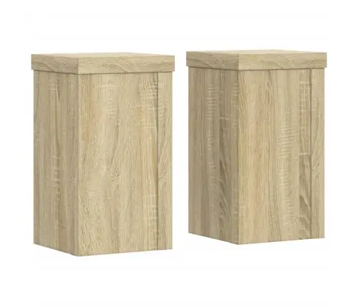 Taimealused 2 Tk, Sonoma Tamm, 10 X 10 X 18 cm Tehispuit