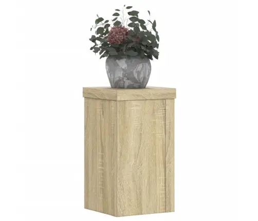 Taimealused 2 Tk, Sonoma Tamm, 10 X 10 X 18 cm Tehispuit