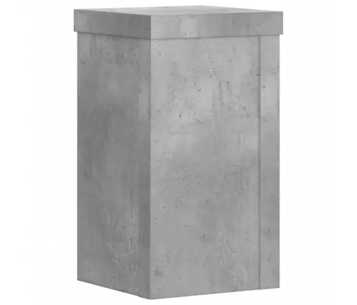 Augu Statīvi, 2 Gab., Betona Pelēks, 10X10X18 Cm, Koks Vidaxl