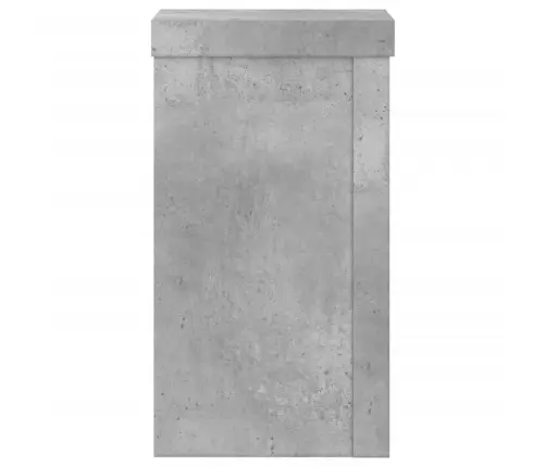 Augu Statīvi, 2 Gab., Betona Pelēks, 10X10X18 Cm, Koks Vidaxl