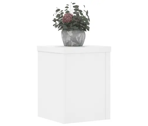 Taimealused 2 Tk, Valge, 15X15X20 cm Tehispuit