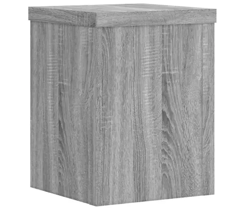 Augu Statīvi, 2 Gab., Pelēka Ozola, 15X15X20 Cm, Koks Vidaxl