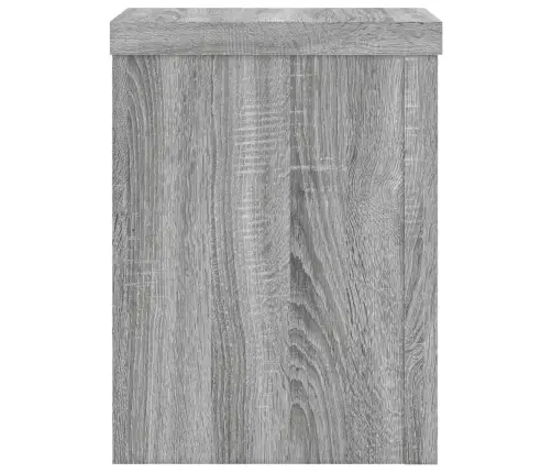 Augu Statīvi, 2 Gab., Pelēka Ozola, 15X15X20 Cm, Koks Vidaxl