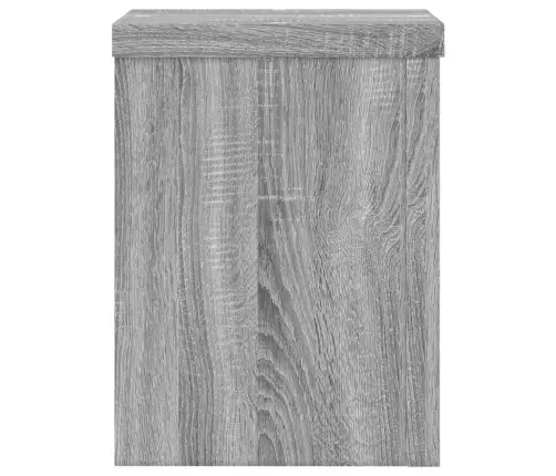 Augu Statīvi, 2 Gab., Pelēka Ozola, 15X15X20 Cm, Koks Vidaxl