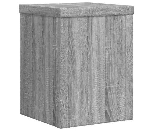 Augu Statīvi, 2 Gab., Pelēka Ozola, 15X15X20 Cm, Koks Vidaxl