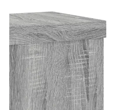 Augu Statīvi, 2 Gab., Pelēka Ozola, 15X15X20 Cm, Koks Vidaxl