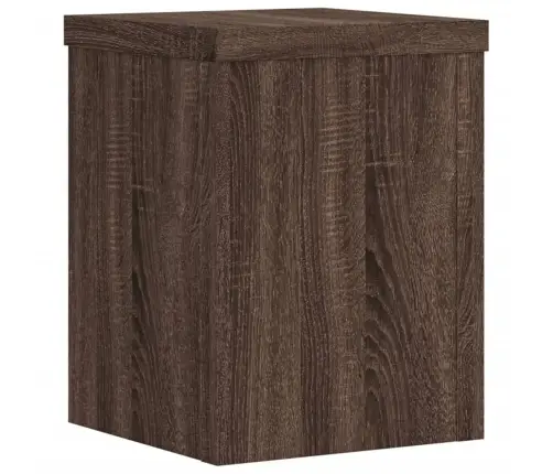 Taimealused 2 Tk, Pruun Tamm, 15X15X20 cm Tehispuit