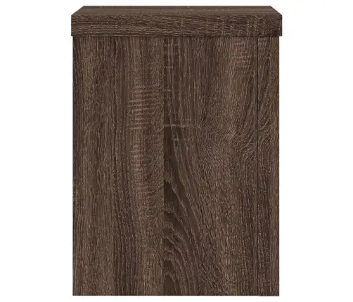 Taimealused 2 Tk, Pruun Tamm, 15X15X20 cm Tehispuit