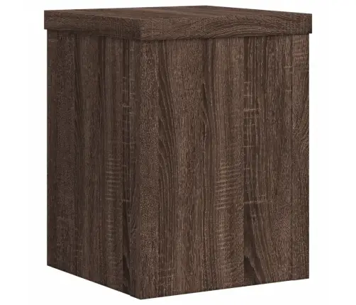 Taimealused 2 Tk, Pruun Tamm, 15X15X20 cm Tehispuit