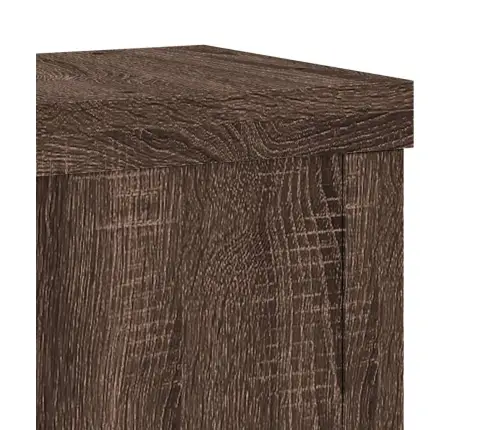 Taimealused 2 Tk, Pruun Tamm, 15X15X20 cm Tehispuit