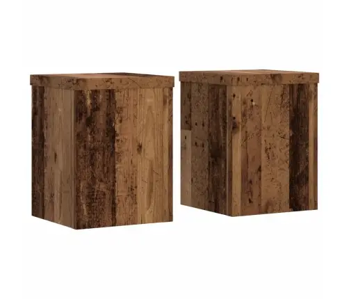 Augu Statīvi, 2 Gab., Veca Koka Krāsā, 15X15X20 Cm, Koks Vidaxl