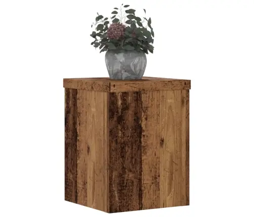 Augu Statīvi, 2 Gab., Veca Koka Krāsā, 15X15X20 Cm, Koks Vidaxl