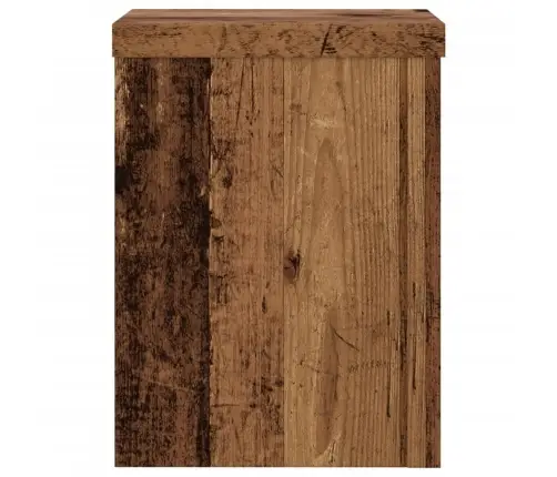 Augu Statīvi, 2 Gab., Veca Koka Krāsā, 15X15X20 Cm, Koks Vidaxl