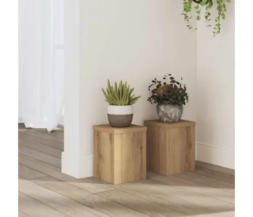 Stovai Augalams, 2Vnt., Artisano Ąžuolo, 15X15X20cm Mediena