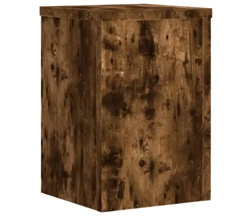 Augu Statīvi, 2 Gab., Ozolkoka Krāsa, 20X20X30 Cm, Koks Vidaxl