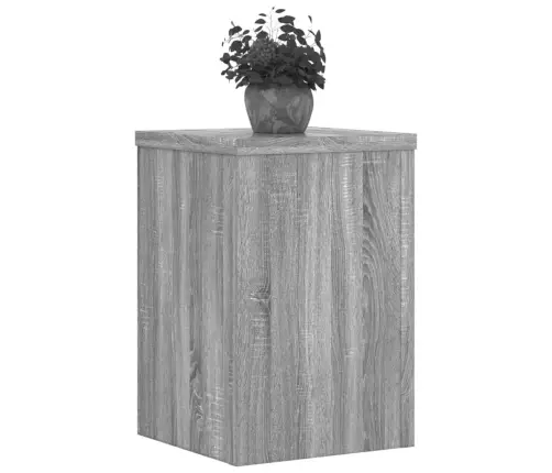 Stovai Augalams, 2Vnt., Pilki Ąžuolo, 20X20X30cm Mediena Stovai Augalams, 2Vnt., Pilki Ąžuolo, 20X20X30cm Mediena