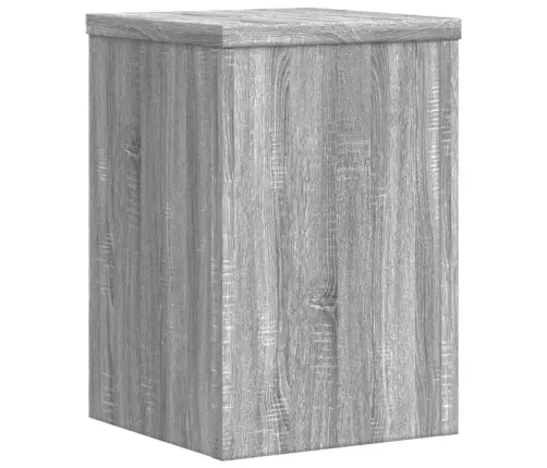 Stovai Augalams, 2Vnt., Pilki Ąžuolo, 20X20X30cm Mediena Stovai Augalams, 2Vnt., Pilki Ąžuolo, 20X20X30cm Mediena