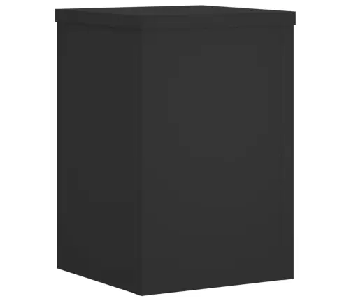 Stovai Augalams, 2Vnt., Juodi, 25X25X35cm Apdirbta Mediena