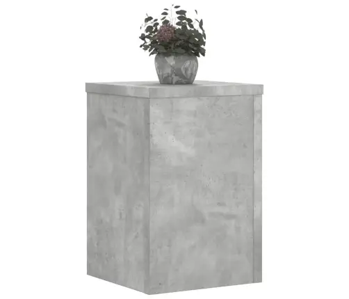 Augu Statīvi, 2 Gab., Betona Pelēks, 25X25X35 Cm, Koks Vidaxl