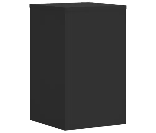 Stovai Augalams, 2Vnt., Juodi, 30X30X50cm Apdirbta Mediena